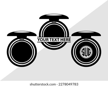 Cosmetics SVG Monogram Vector Illustration Silhouette