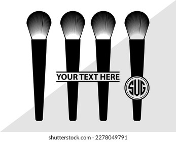 Cosmetics SVG Monogram Vector Illustration Silhouette