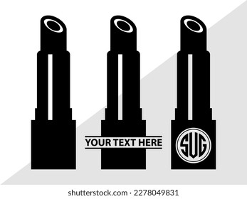 Cosmetics SVG Monogram Vector Illustration Silhouette