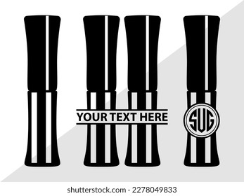 Cosmetics SVG Monogram Vector Illustration Silhouette