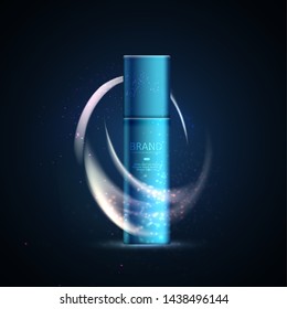 Cosmetics template for ads. Illustration for annual sale or christmas sale. Graphic concept for your design