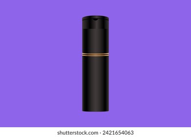 Cosmetics tube mockup cream and serum black background