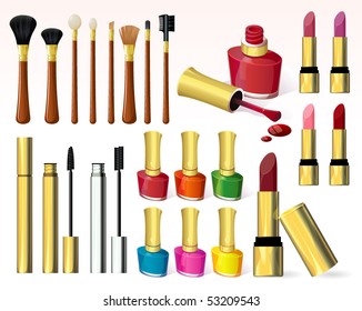 Cosmetics. Vector.