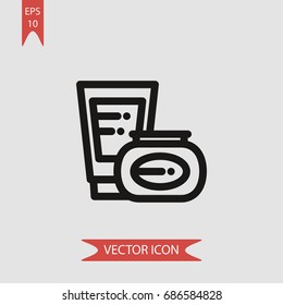 Cosmetics vector icon, illustration symbol