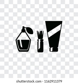Cosmetics vector icon isolated on transparent background, Cosmetics logo concept