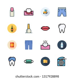 cosmetics vector icon set