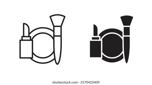 Cosmetics vector web icons set