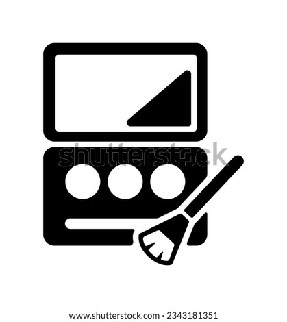 Cosmetics , woman's makeup vector icon illustration