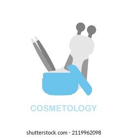 Cosmetology flat icon. Colored element sign from cosmetology collection. Flat Cosmetology icon sign for web design, infographics and more.
