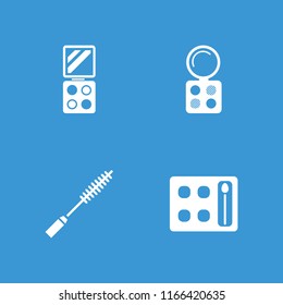 Cosmetology icon. collection of 4 cosmetology filled icons such as eyeshadow palette. editable cosmetology icons for web and mobile.