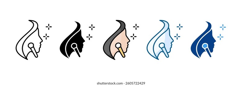 Cosmetology Icon Set Multiple Style Collection