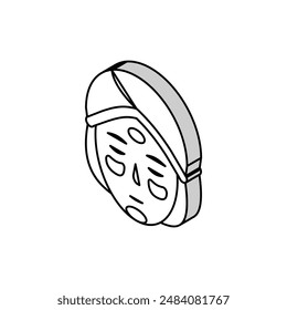 cosmetology procedure isometric icon vector. cosmetology procedure sign. isolated symbol illustration