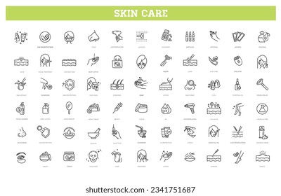 Cosmetology. Skin care. Vector illustration