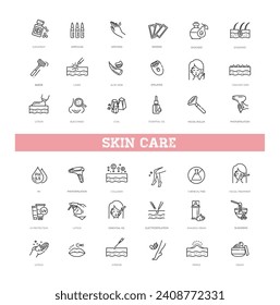 Cosmetology. Skin care. Vector illustration