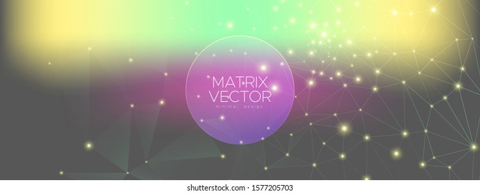 Cosmic 3d Digital Architecture. Technology Finance. Big Data Architecture. Gray Triangles Banner. Gradient Futuristic Wallpaper. Technology Graphic. Triangular Abstract. 3d Digital Connection.