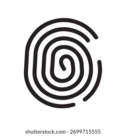 Design cósmico abstrato impressão digital mostrando identidade universal e profundidade moderna