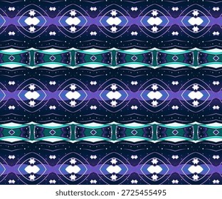 Padrão de simetria abstrata cósmica com formas de estrelas e linhas de ondas, fundo do céu noturno futurista inspirado no espaço, ciência e geometria digital.