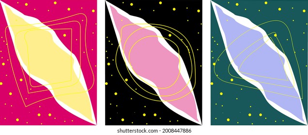 cosmic abstraction. three options for background, wallpaper