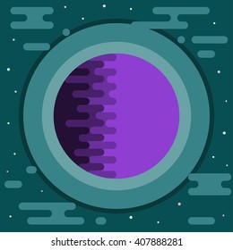 Cosmic background. Aabstract planet in open space. Cosmic space theme.