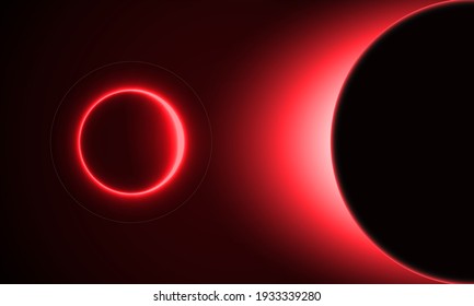 A cosmic background with colorful red from the sun - perfect for a space wallpaper