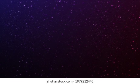 Cosmic Background with Pink Stars. Vector illustration