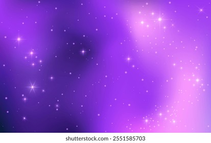
Cosmic background with shining stars