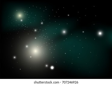 Cosmic background with shining stars. Abstarct Vector illustration of Milky Way Galaxy.