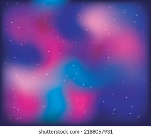 cosmic background with stars and multicolored sky