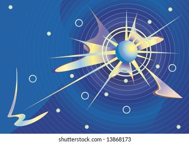 Cosmic  background  vector.