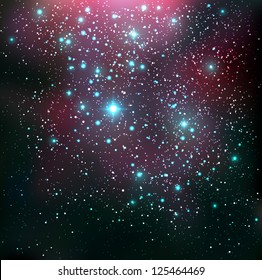 Cosmic background - vector illustration.