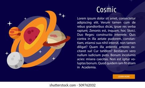 Cosmic Conceptual Banner