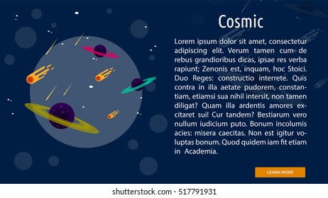 Cosmic Conceptual Banner