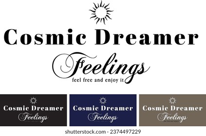 cosmic dreamer astral slogan graphic design