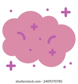Ilustración de icono de Dust cósmico para web, app, infografía, etc