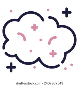 Cosmic Dust icon illustration for web, app, infographic, etc