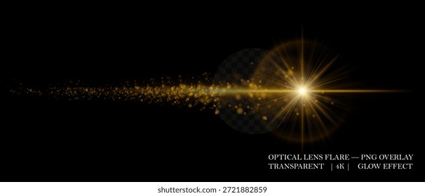 Destello óptico brillante rojo cósmico con núcleo brillante, rastro de partículas y haz intenso. Adecuado para superposiciones, diseño de movimiento y composiciones visuales modernas.