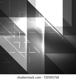 Cosmic electric background with shiny glowing plexus electricity impulses. Vector technology wallpaper