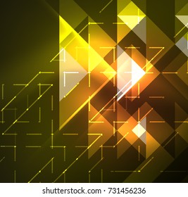 Cosmic electric background with shiny glowing plexus electricity impulses. Vector technology wallpaper