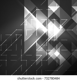 Cosmic electric background with shiny glowing plexus electricity impulses. Vector technology wallpaper
