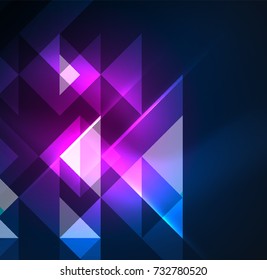 Cosmic electric background with shiny glowing plexus electricity impulses. Vector technology wallpaper