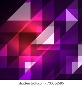Cosmic electric background with shiny glowing plexus electricity impulses. Vector technology wallpaper