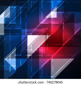 Cosmic electric background with shiny glowing plexus electricity impulses. Vector technology wallpaper