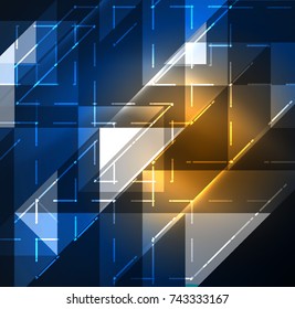 Cosmic electric background with shiny glowing plexus electricity impulses. Vector technology wallpaper