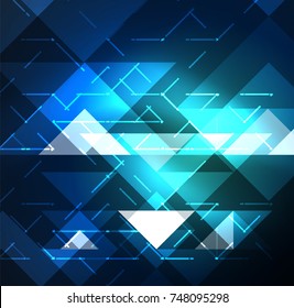 Cosmic electric background with shiny glowing plexus electricity impulses. Vector technology wallpaper