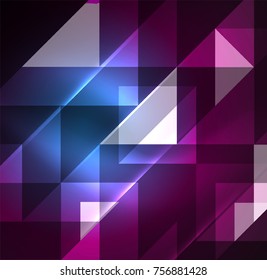 Cosmic electric background with shiny glowing plexus electricity impulses. Vector technology wallpaper