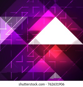 Cosmic electric background with shiny glowing plexus electricity impulses. Vector technology wallpaper