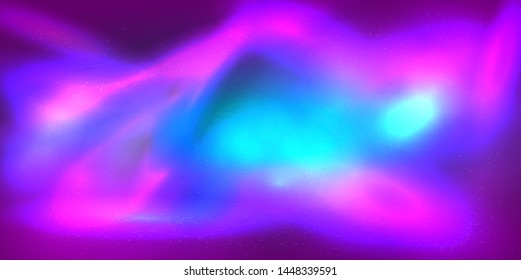 Cosmic Galaxy Background with nebula, stardust and bright shining stars. vector abstract illutration.