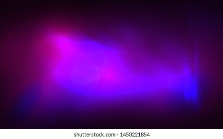 Cosmic Galaxy Background with nebula, stardust and bright shining stars. vector abstract illutration.