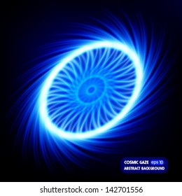 cosmic gaze abstract background