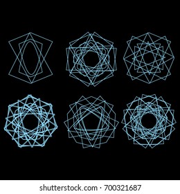  Cosmic geometry astrological star pattern symbols